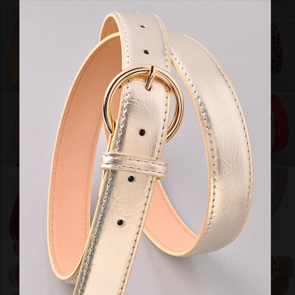 Gold Metallic Belt